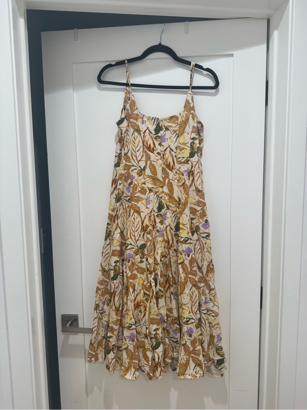 Astr Jaleyah Paneled Flare Midi Dress -Small - Picture 4 of 7